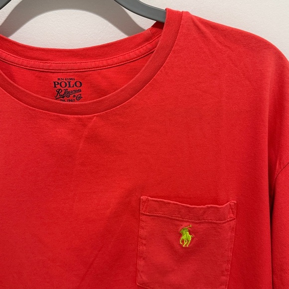 Red/Orange Polo Ralph Lauren T-Shirt - Picture 2 of 2